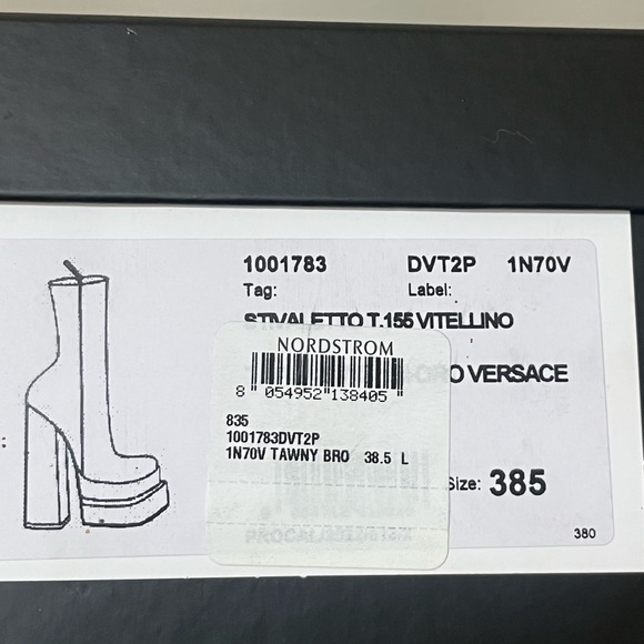 Versace Tan Platform Boots - Picture 12 of 12